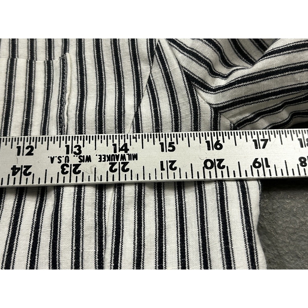 GAP Unstructured Navy Stripe Blazer Women's 2 Corpcore - Picture 6 of 7